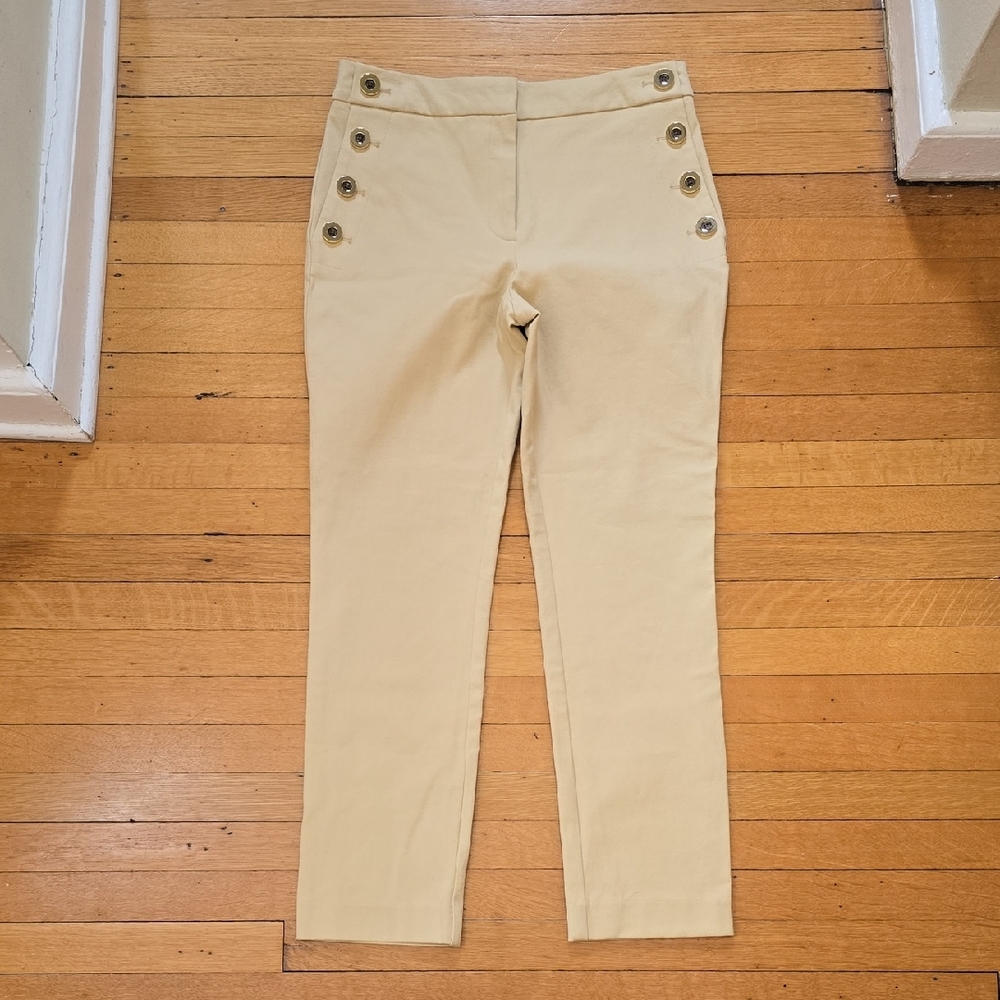 Derek Lam 10 Crosby, Kelis Ankle Straight Leg Sailor Pants, Manila, EUC, W''s 8